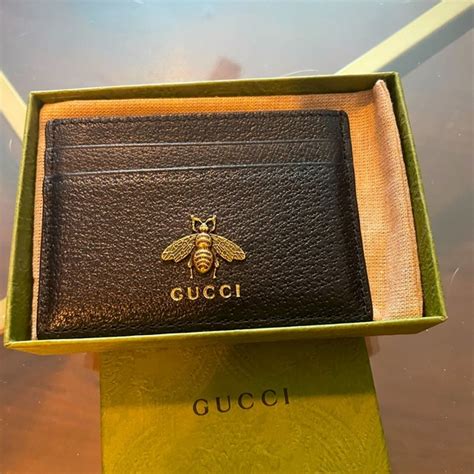 gucci animalier leather card case|Unboxing NEW GUCCI Animalier leather card case! .